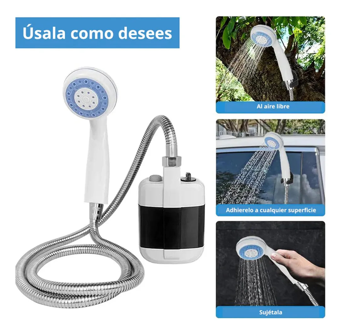 Ducha Portátil Bomba Con Bateria Recarga